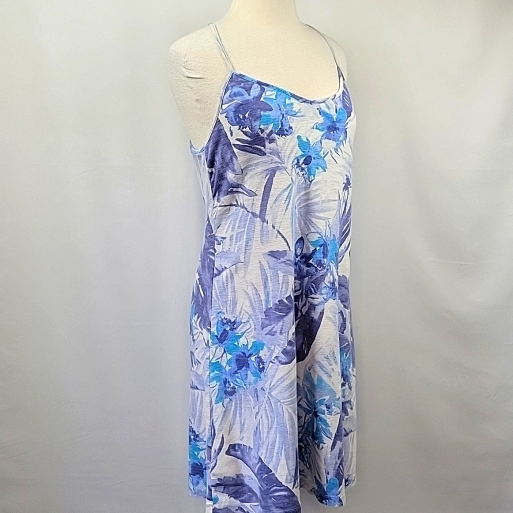 Tommy Bahama Floral Tropical Sundress Blue/ White Size Large - Picture 3 of 15